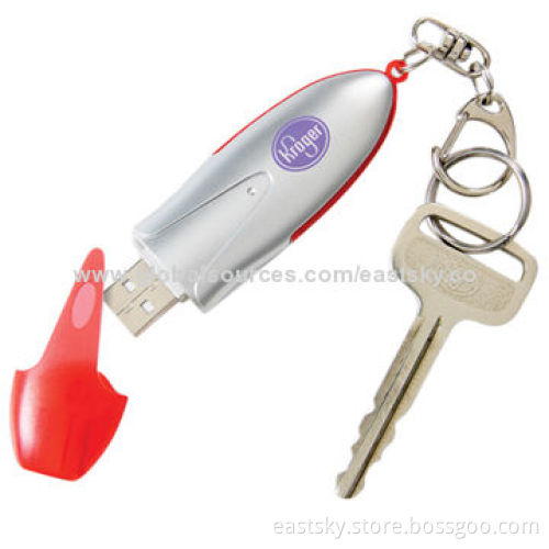 Rocket Shape USB Flash Drive with Logos Imprint and Advertisement Data Preloading are WelcomeNew